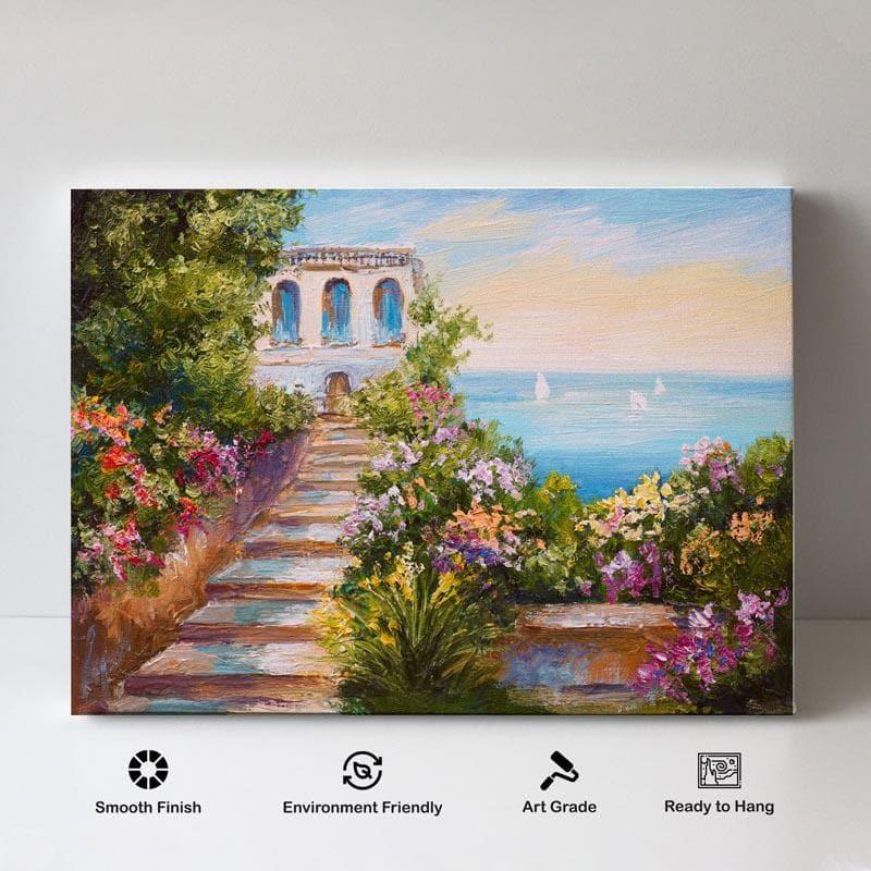 Wall Art & Paintings - Summer Seascape Wall Painting - Gallery Wrap