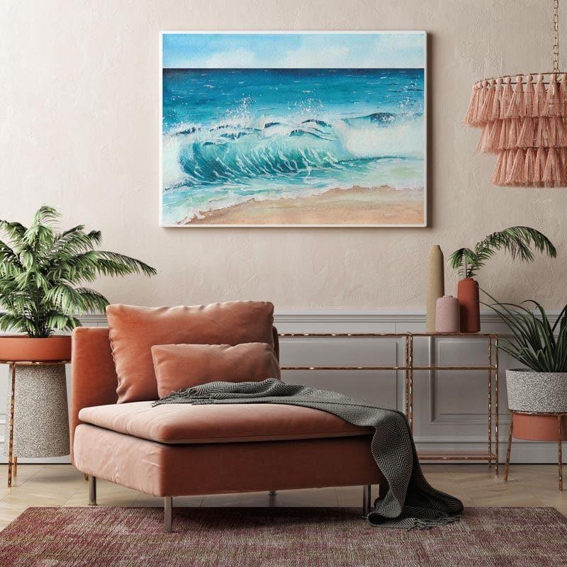 Wall Art & Paintings - Summer Tropical Beach Painting - Gallery Wrap