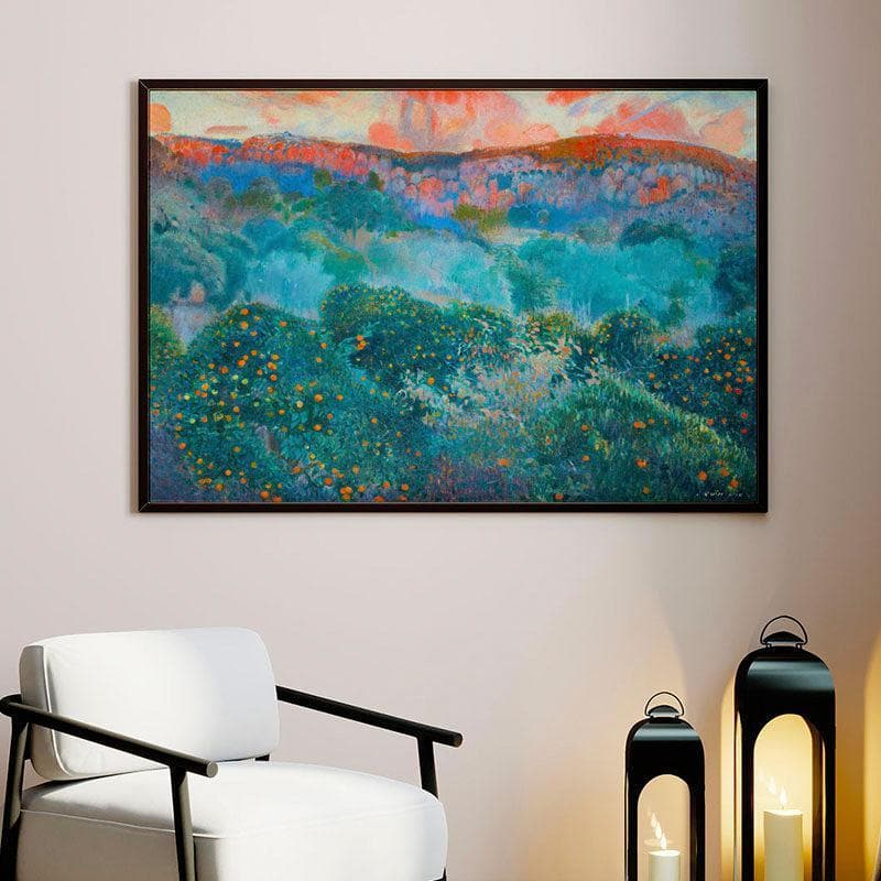 Wall Art & Paintings - Sun Of Dawn Wall Painting - Black Frame