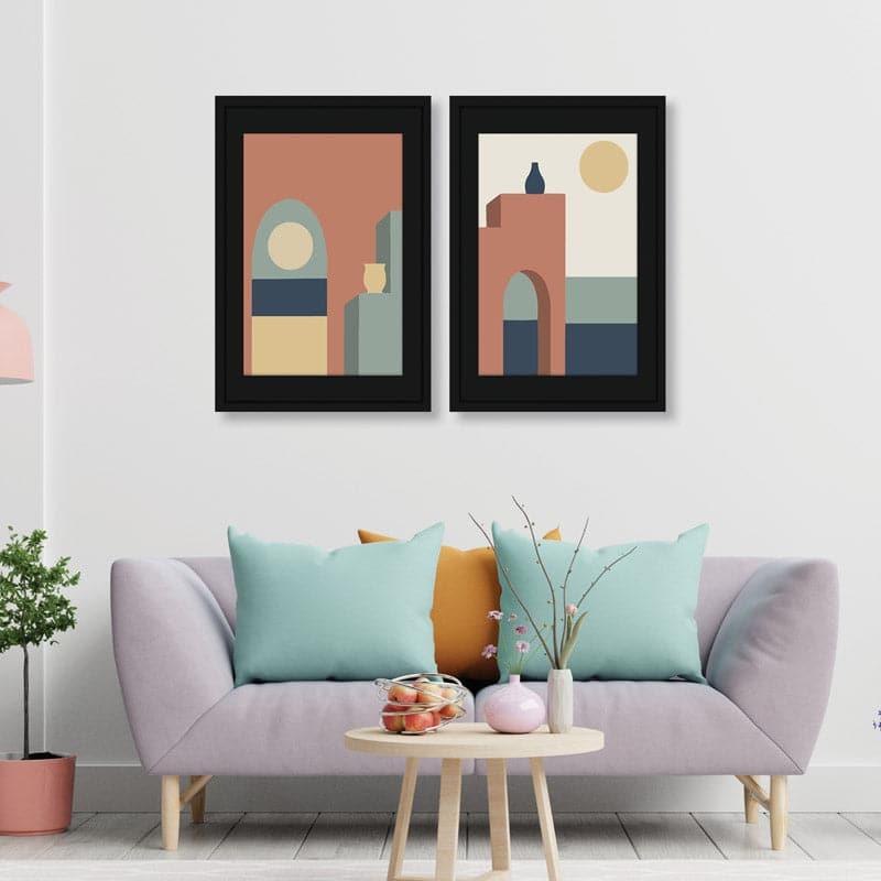 Buy Sunny Day Wall Art - Set Of Two Wall Art & Paintings from Vaaree