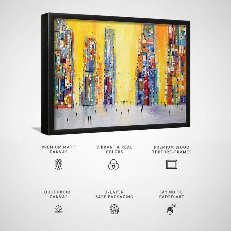 Buy Sunny Day Wall Painting - Black Frame Wall Art & Paintings from Vaaree