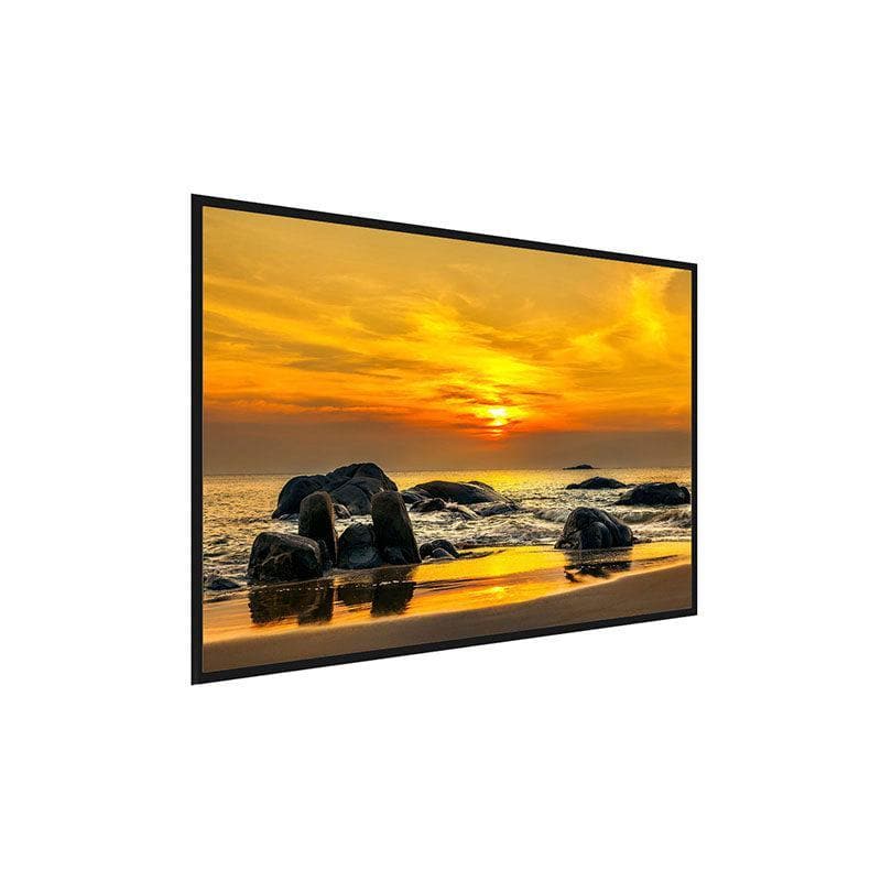 Wall Art & Paintings - Sunrise On Sea Wall Painting - Black Frame