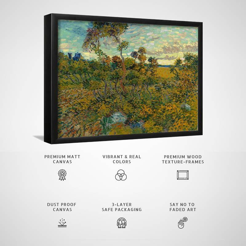 Wall Art & Paintings - Sunset At Montmajour By Vincent Van Gogh - Black Frame