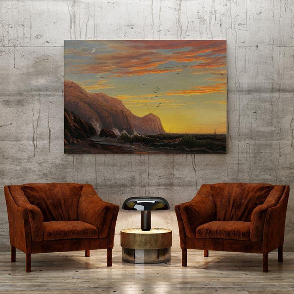 Wall Art & Paintings - Sunset In The Mountains Wall Painting - Gallery Wrap