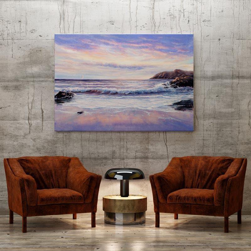 Wall Art & Paintings - Sunset Near The Beach Wall Painting - Gallery Wrap