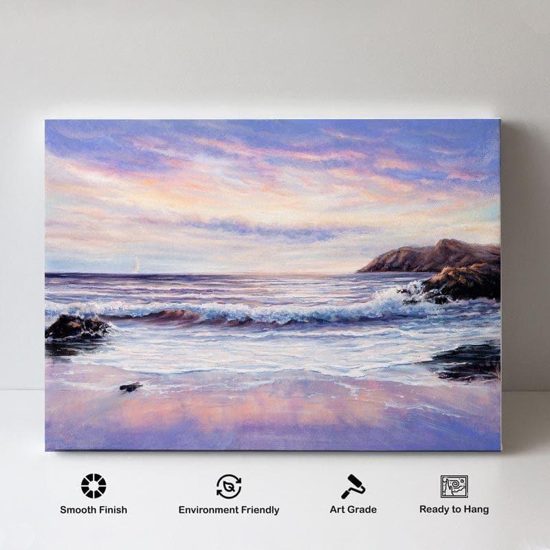 Wall Art & Paintings - Sunset Near The Beach Wall Painting - Gallery Wrap