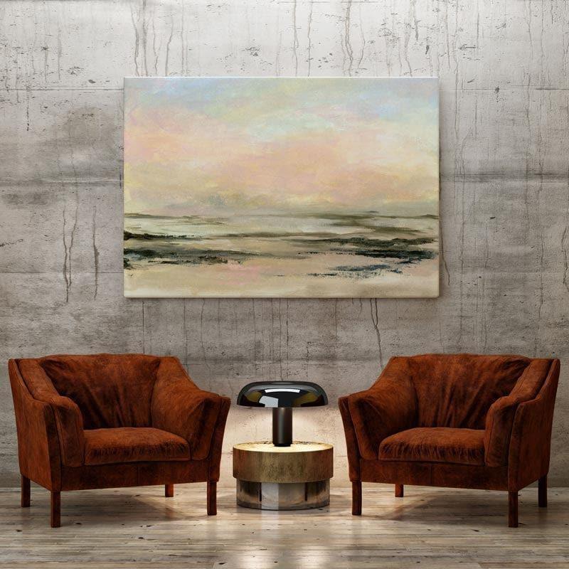 Wall Art & Paintings - Sunset Over The Beach Wall Painting - Gallery Wrap