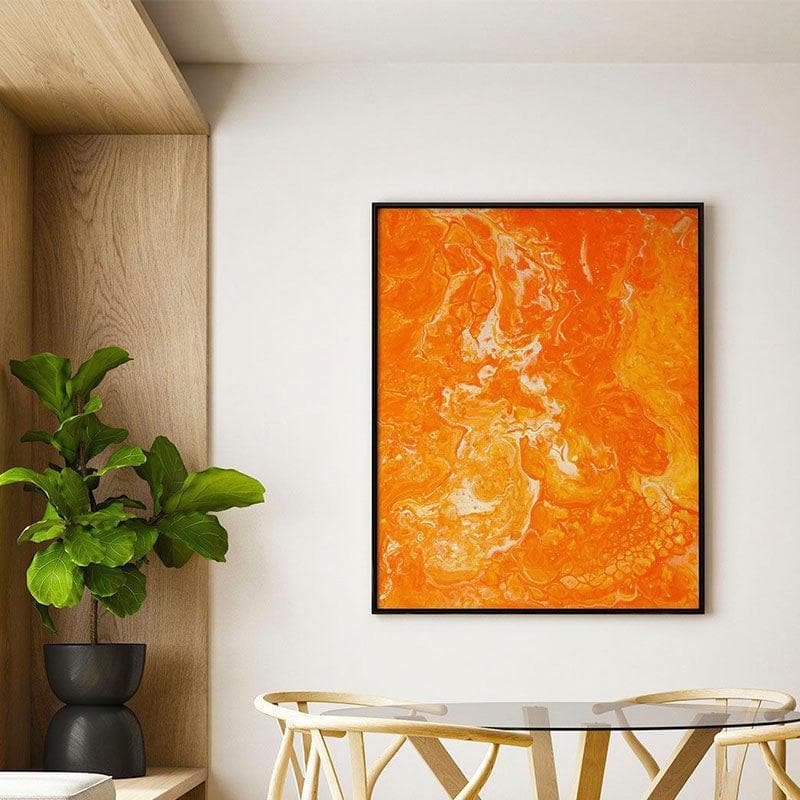 Wall Art & Paintings - Sunshine Abstract Wall Painting - Black Frame