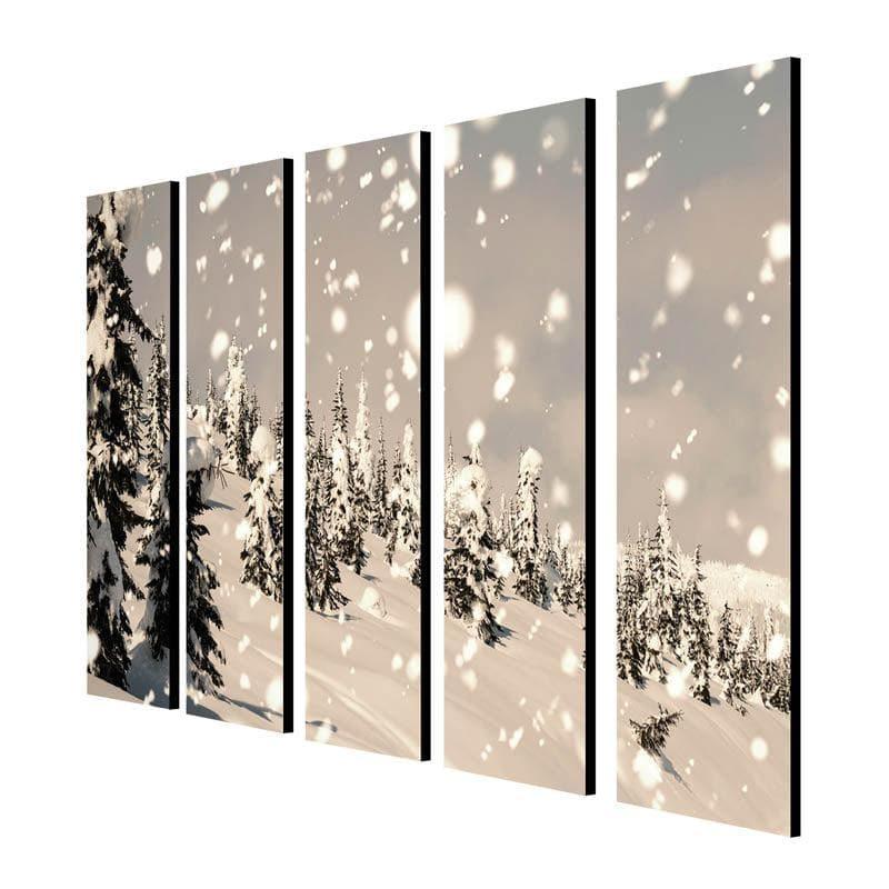 Buy Surreal Snowfall Wall Art - Set Of Five Wall Art & Paintings from Vaaree