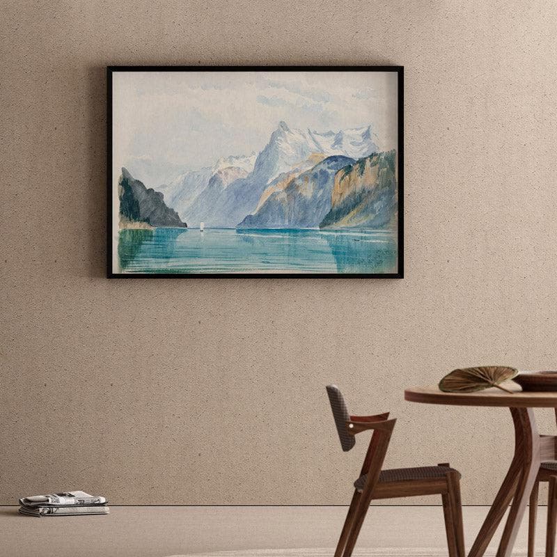 Wall Art & Paintings - Switzerland Symphony Wall Painting - Black Frame