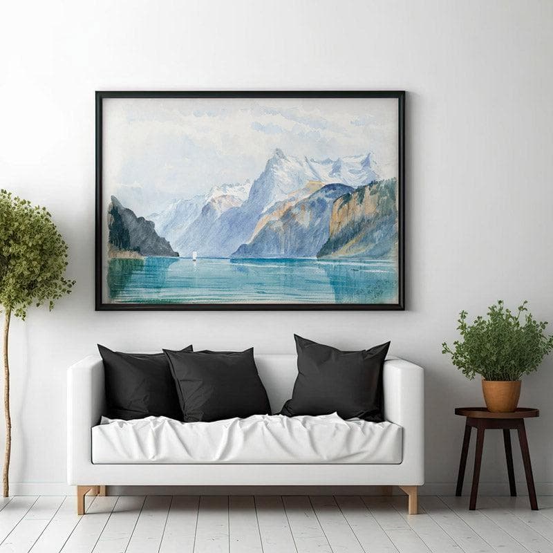 Wall Art & Paintings - Switzerland Symphony Wall Painting - Black Frame