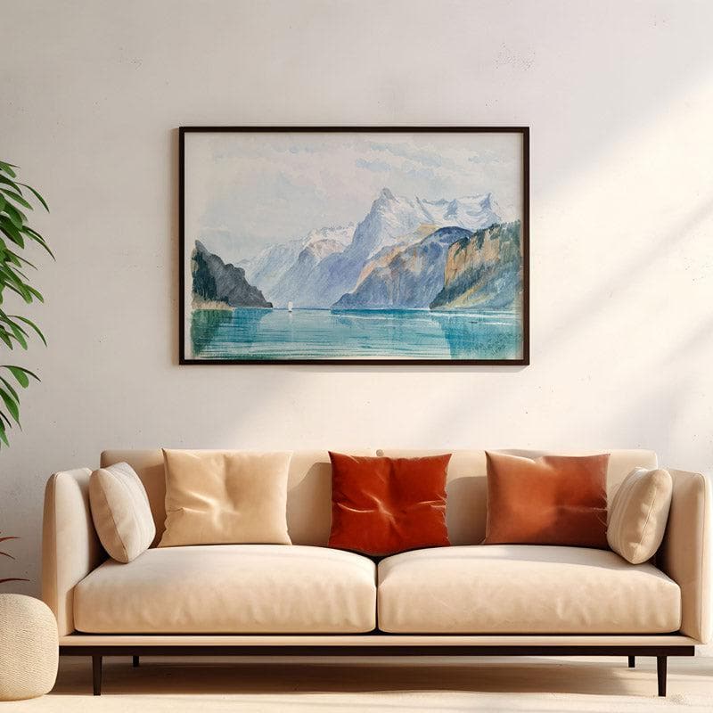 Wall Art & Paintings - Switzerland Symphony Wall Painting - Black Frame