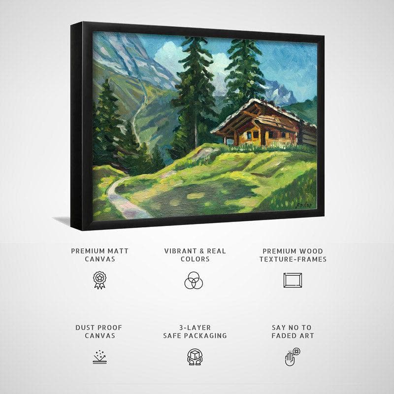 Wall Art & Paintings - Tatra Landscape Wall Painting - Black Frame