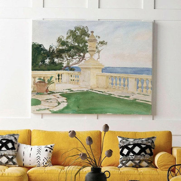 Wall Art & Paintings - Terrace Vizcaya Wall Painting - Gallery Wrap