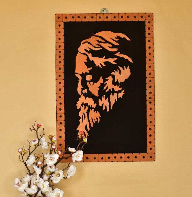 Wall Art & Paintings - Terracotta Rabindranath Tagore Wall Art