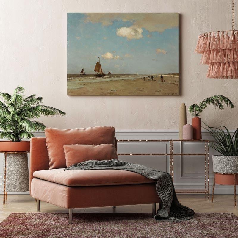 Wall Art & Paintings - The Beach Scene Painting - Gallery Wrap