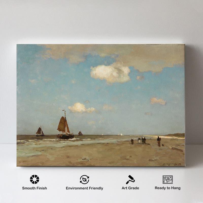 Wall Art & Paintings - The Beach Scene Painting - Gallery Wrap