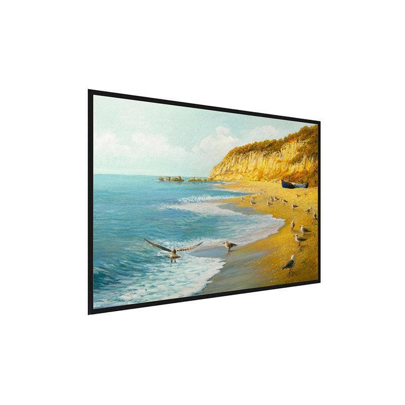 Wall Art & Paintings - The Beach Wall Painting - Black Frame