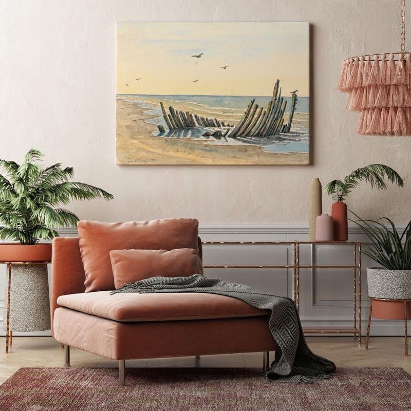 Wall Art & Paintings - The Beachy Vibes Wall Painting - Gallery Wrap