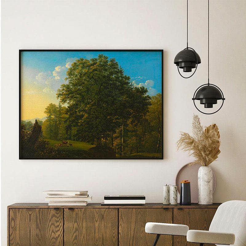 Wall Art & Paintings - The Big Tree Wall Painting - Black Frame