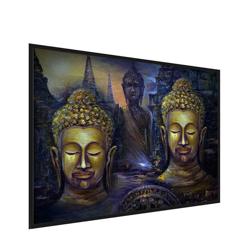 Wall Art & Paintings - The Buddha Wall Painting - Black Frame