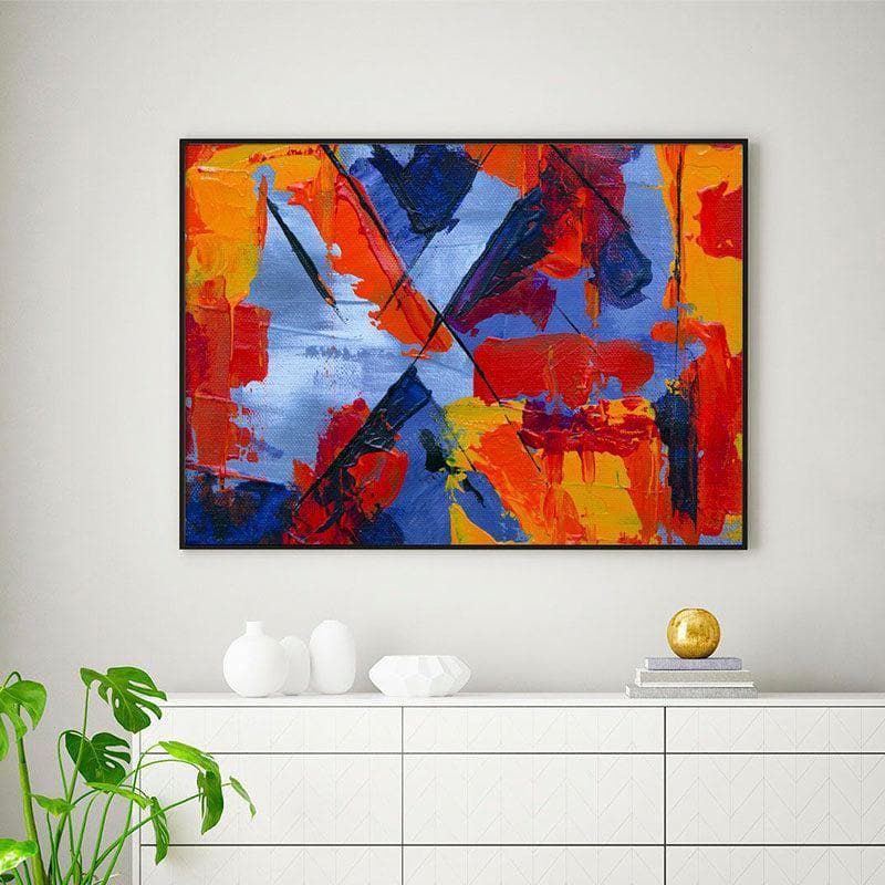 Buy The Colour Symphony Painting - Black Frame Wall Art & Paintings from Vaaree