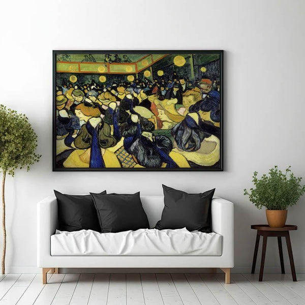 Wall Art & Paintings - The Dance Hall In Arles By Vincent Van Gogh - Black Frame