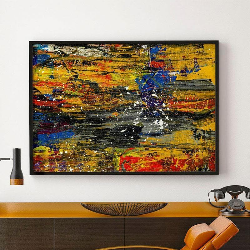 Wall Art & Paintings - The Divine Colour Painting - Black Frame