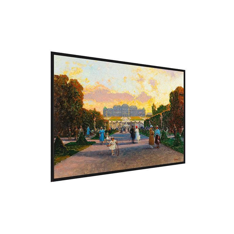 Wall Art & Paintings - The Evening Canvas Painting - Black Frame