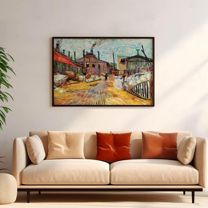 Wall Art & Paintings - The Factory By Vincent Van Gogh - Black Frame