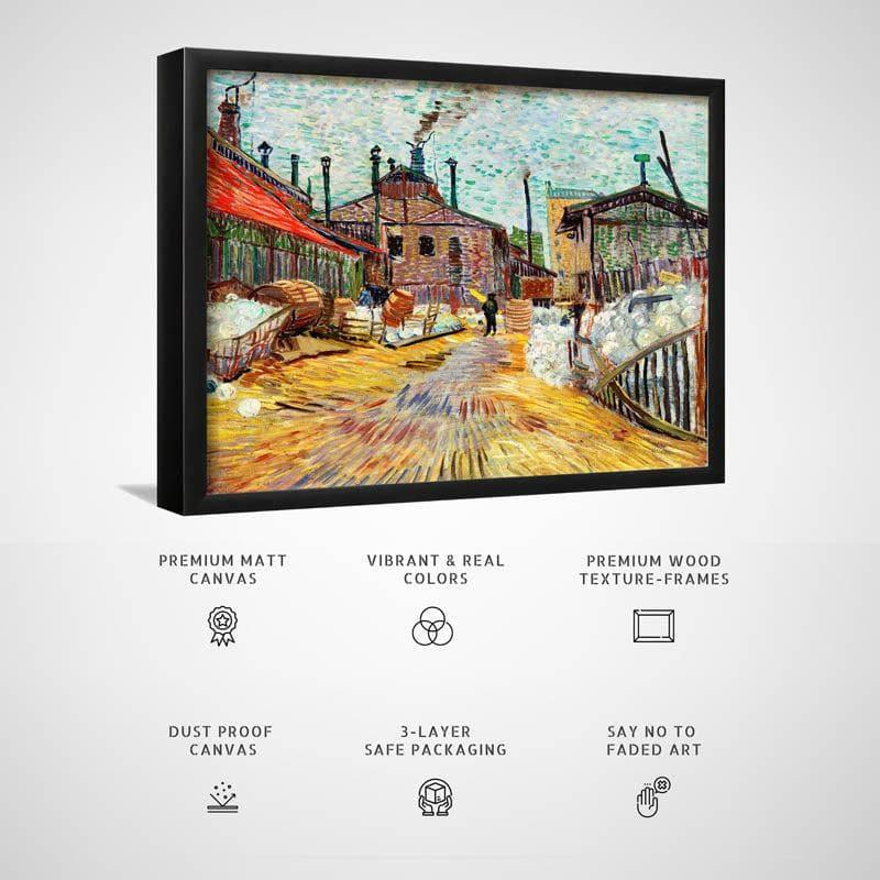 Wall Art & Paintings - The Factory By Vincent Van Gogh - Black Frame