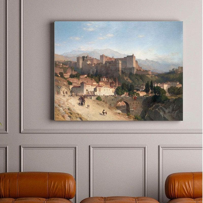 Wall Art & Paintings - The Famous Hill Of The Alhambra Wall Painting - Gallery Wrap