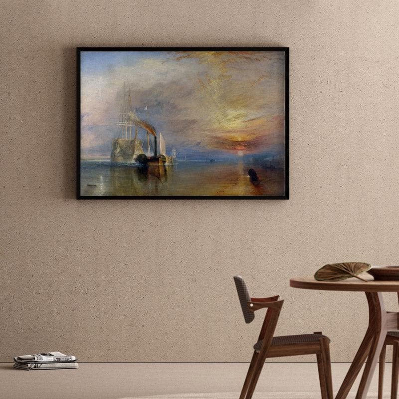 Wall Art & Paintings - The Fighting Temeraire By J.M.W Turner - Black Frame