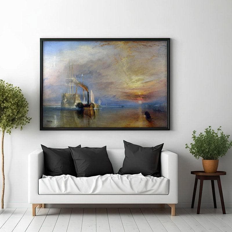 Wall Art & Paintings - The Fighting Temeraire By J.M.W Turner - Black Frame