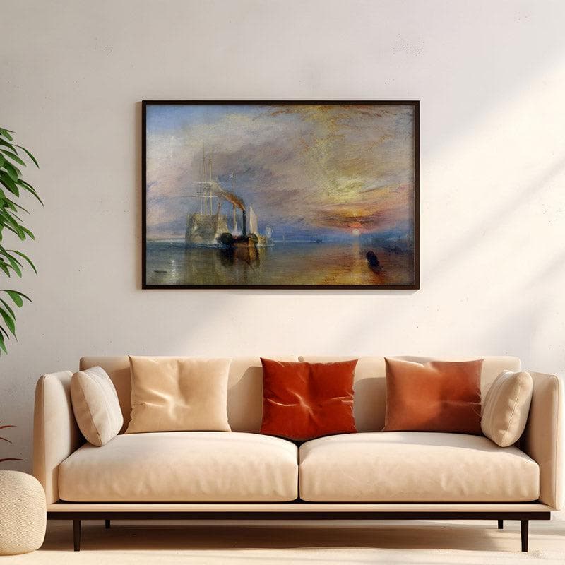 Wall Art & Paintings - The Fighting Temeraire By J.M.W Turner - Black Frame