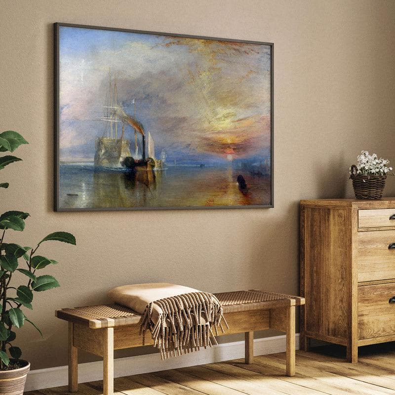 Wall Art & Paintings - The Fighting Temeraire By J.M.W Turner - Black Frame