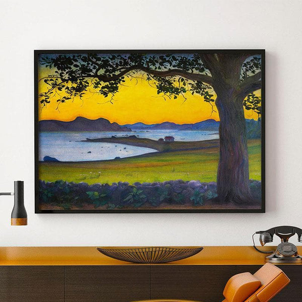 Wall Art & Paintings - The Fisherman’s Cottage Wall Painting - Black Frame