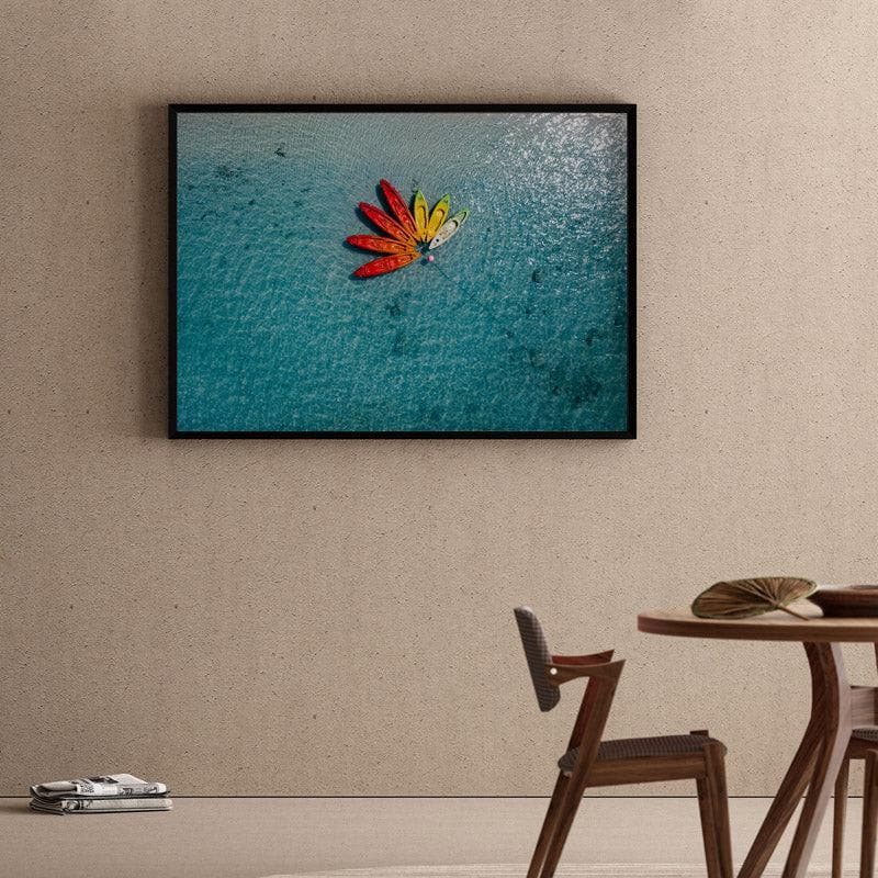 Wall Art & Paintings - The Flower Wall Painting - Black Frame