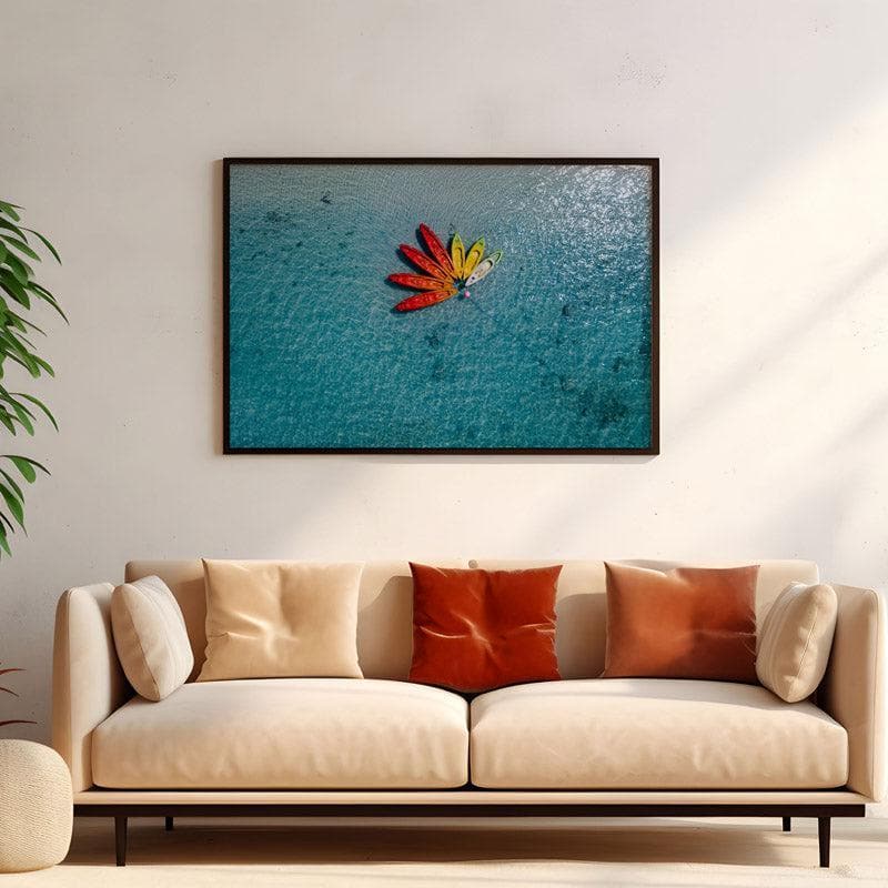 Wall Art & Paintings - The Flower Wall Painting - Black Frame