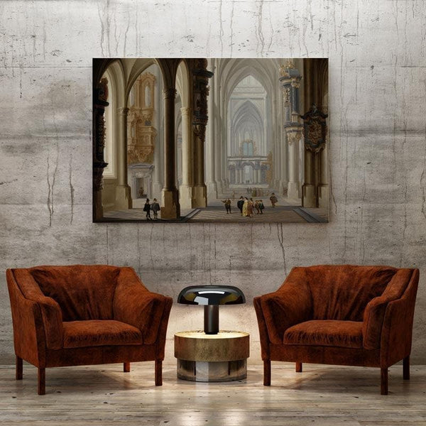 Wall Art & Paintings - The Gothic Church Wall Painting - Gallery Wrap