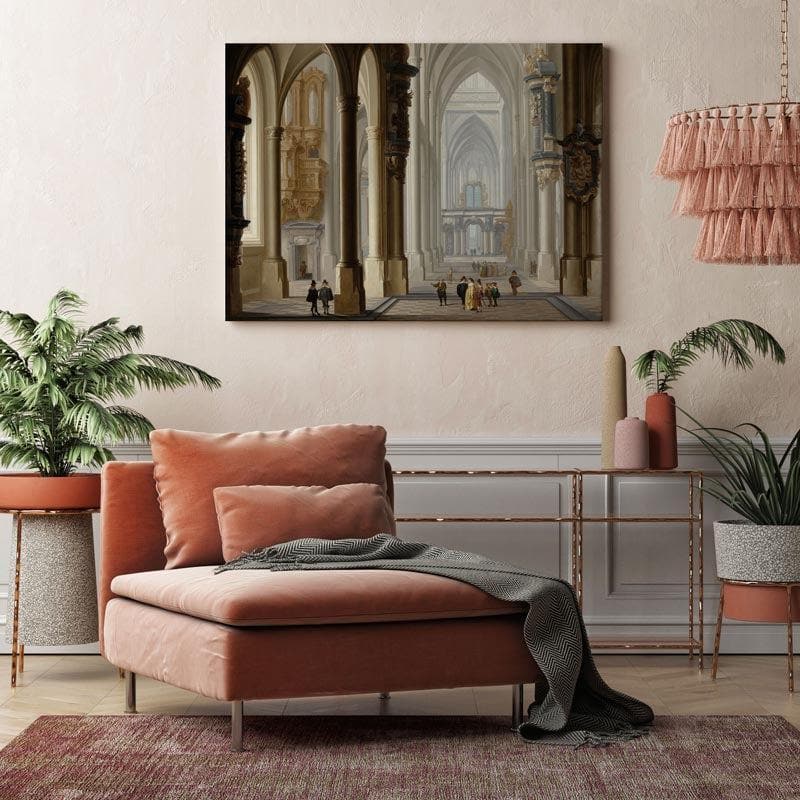 Wall Art & Paintings - The Gothic Church Wall Painting - Gallery Wrap