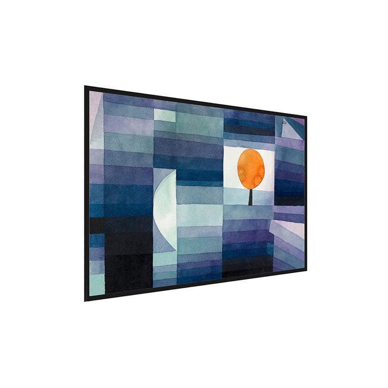 Wall Art & Paintings - The Harbinger Of Autumn Wall Painting By Paul Klee - Black Frame