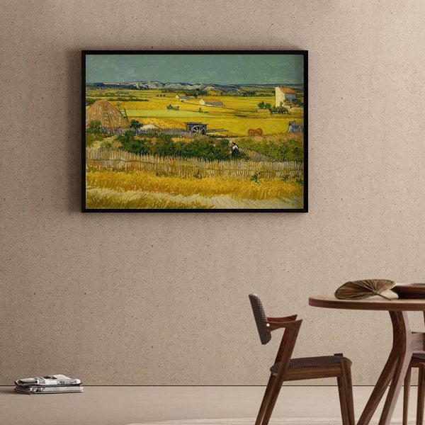 Wall Art & Paintings - The Harvest By Vincent Van Gogh - Black Frame