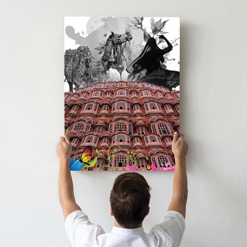 Wall Art & Paintings - The Hawa Mahal Wall Painting - Set Of Two