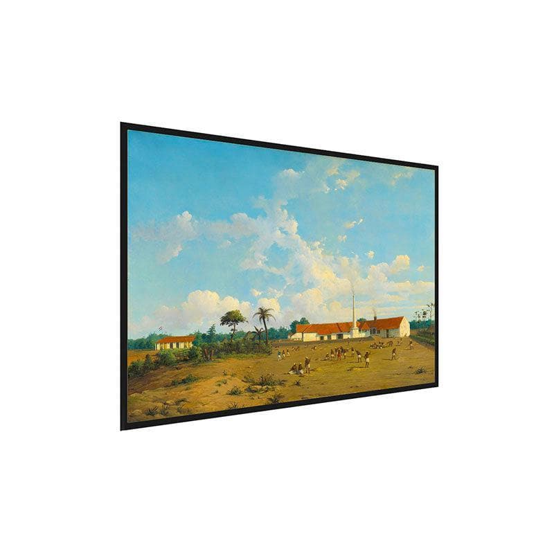 Wall Art & Paintings - The Kemanglen Sugar Factory Wall Painting - Black Frame