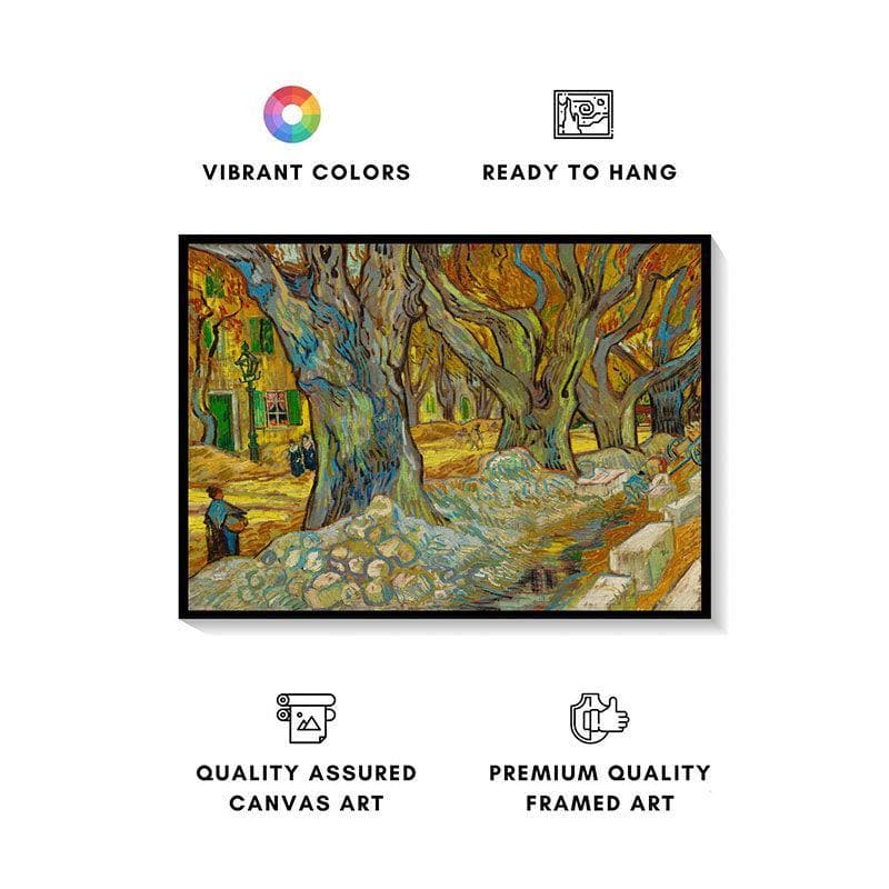 Buy The Large Trees Wall Painting - Black Frame Wall Art & Paintings from Vaaree