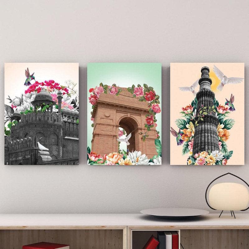 Wall Art & Paintings - The Marvellous Heritage Wall Painting - Set Of Three