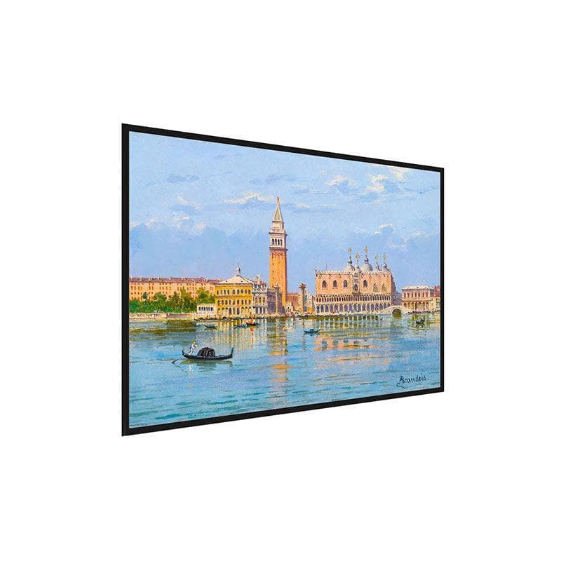 Wall Art & Paintings - The Molo Venice Wall Painting - Black Frame