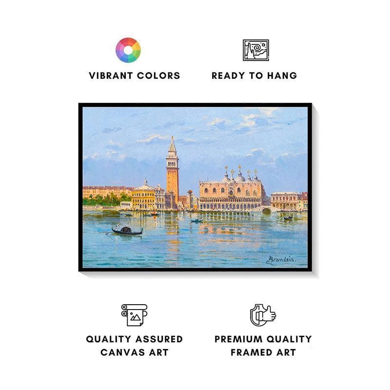 Buy The Molo Venice Wall Painting - Black Frame Wall Art & Paintings from Vaaree