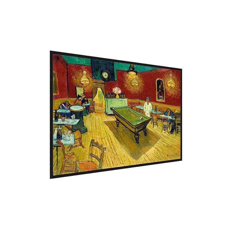 Wall Art & Paintings - The Night Cafe Canvas Painting By Vincent Van Gogh - Black Frame